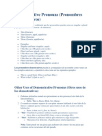 Demonstrative Pronouns