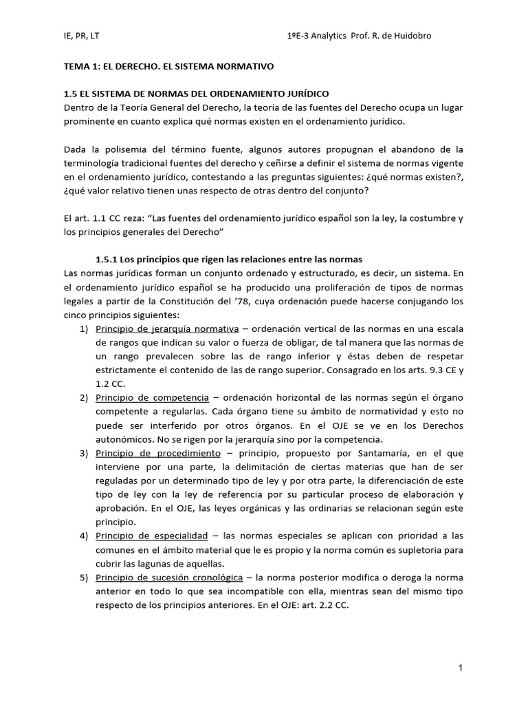 Tema 1 Completado | PDF | Caso de ley | Regulación