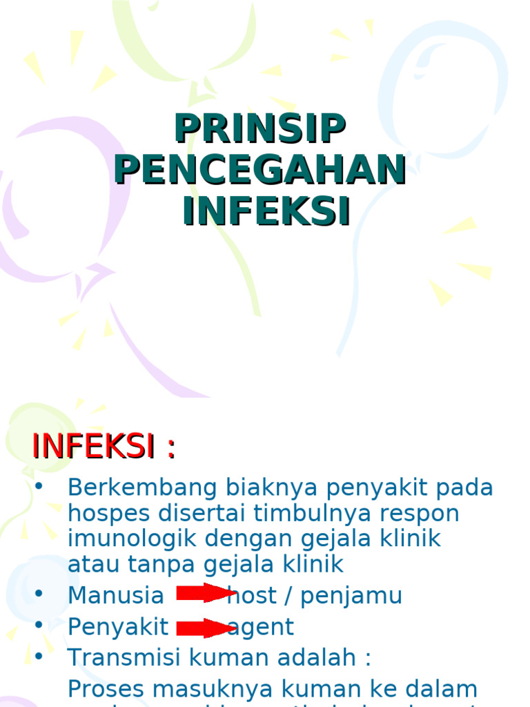 Prinsip Pencegahan Infeksi dalam Kesehatan | PDF