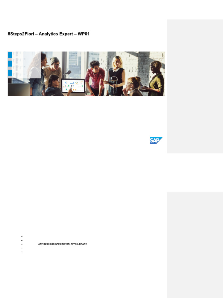 SAP S/4HANA Fiori Analytics Guide | PDF | Analytics | Performance Indicator