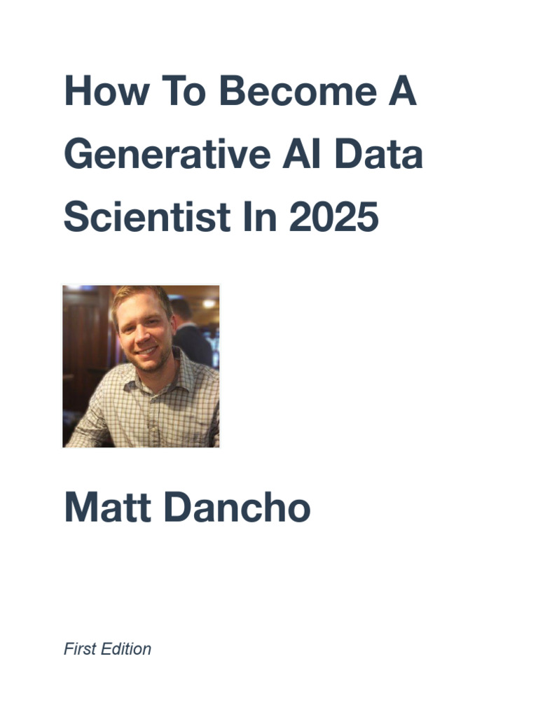 Generative AI Data Scientist Guide 2025 | PDF | Artificial Intelligence ...