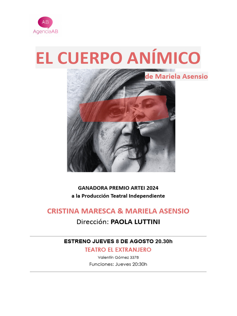 El Cuerpo Anímico: Reflexiones Teatrales | PDF | Teatro