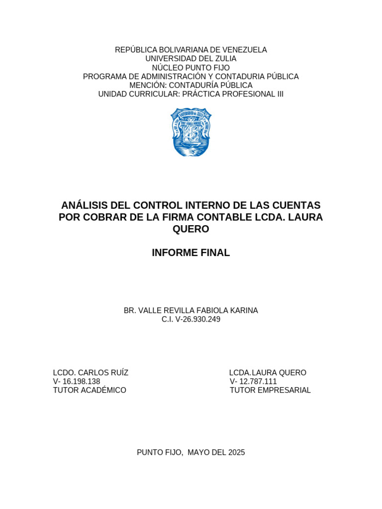 Análisis del Control Interno Contable | PDF | Datos | Impuestos