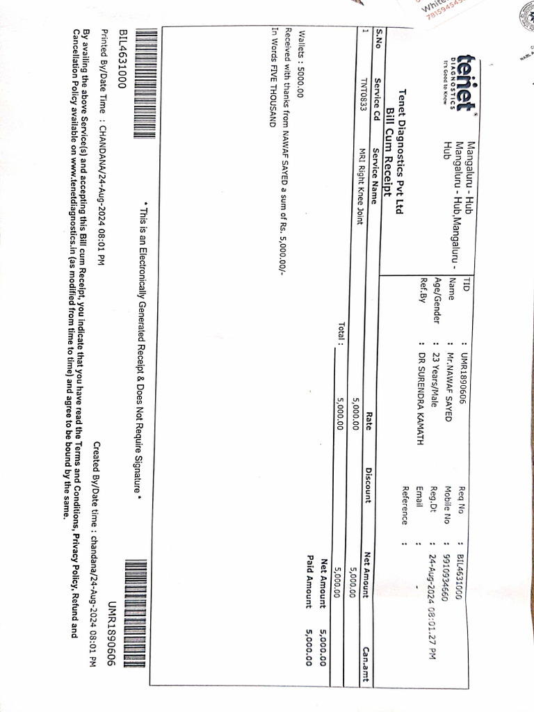 MRI Bill | PDF