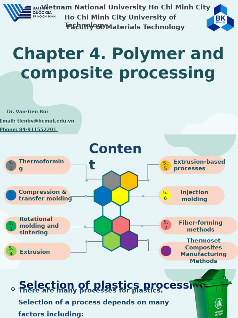 Polymer Processing Techniques Overview | PDF | Plastic | Composite Material
