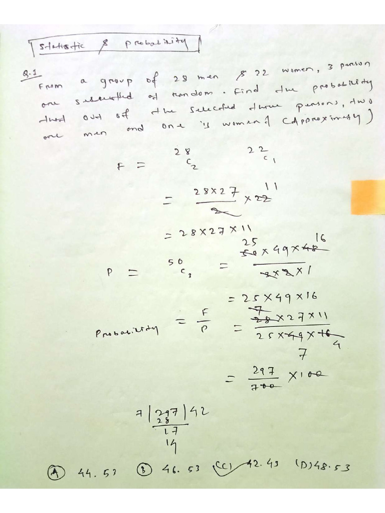 Static Probability 1998 | PDF