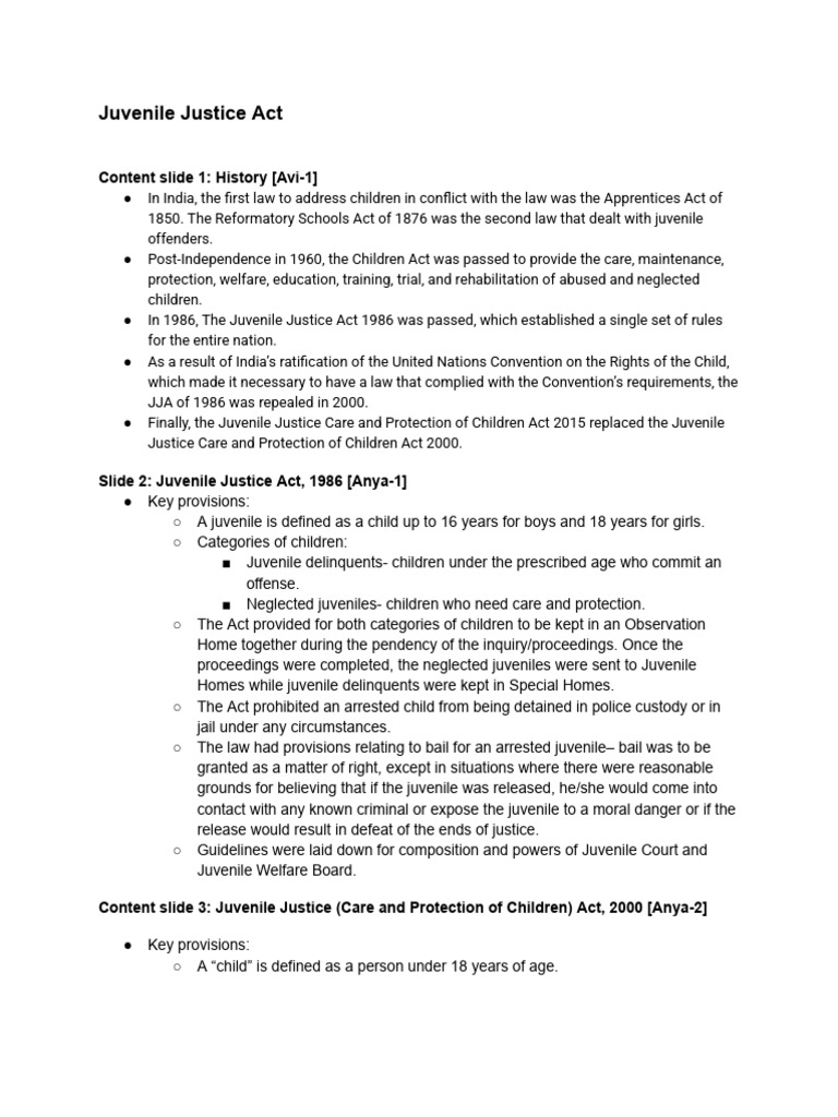 JJA Write-Up | PDF | Juvenile Delinquency | Juvenile Court