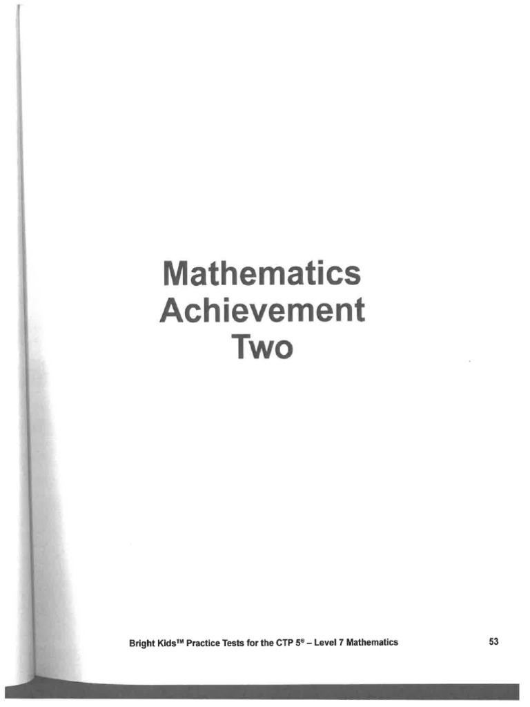 Mathematics 2 CTP Practice | PDF