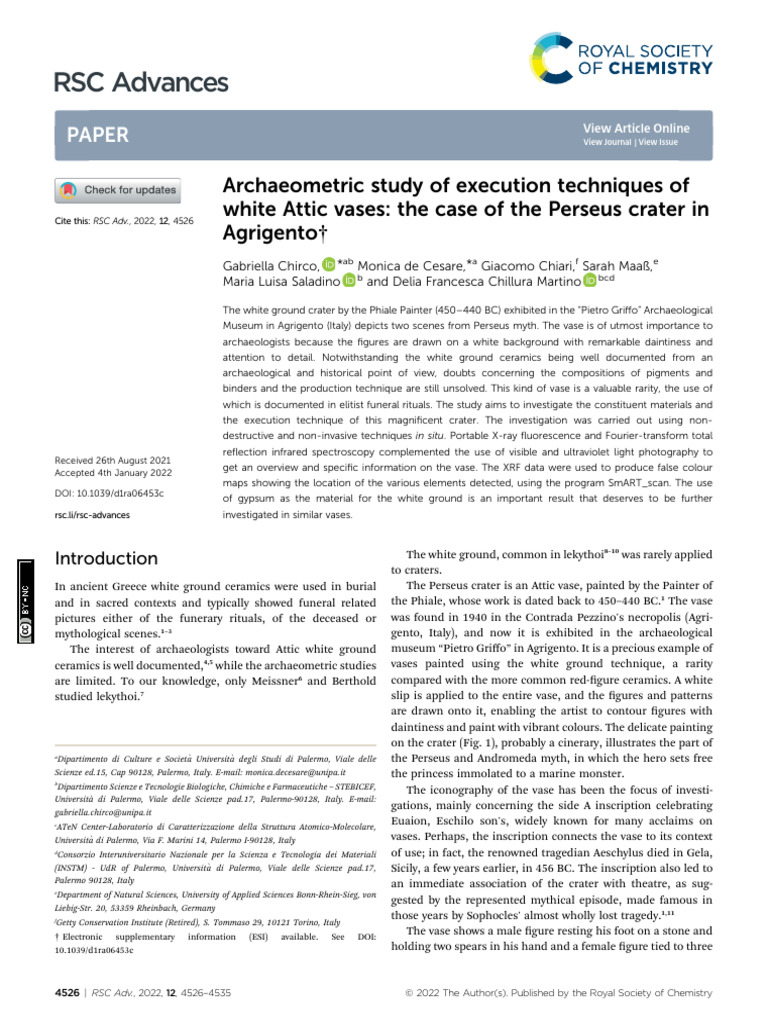 RSC Advances: Paper | PDF | Spectroscopy | Iron