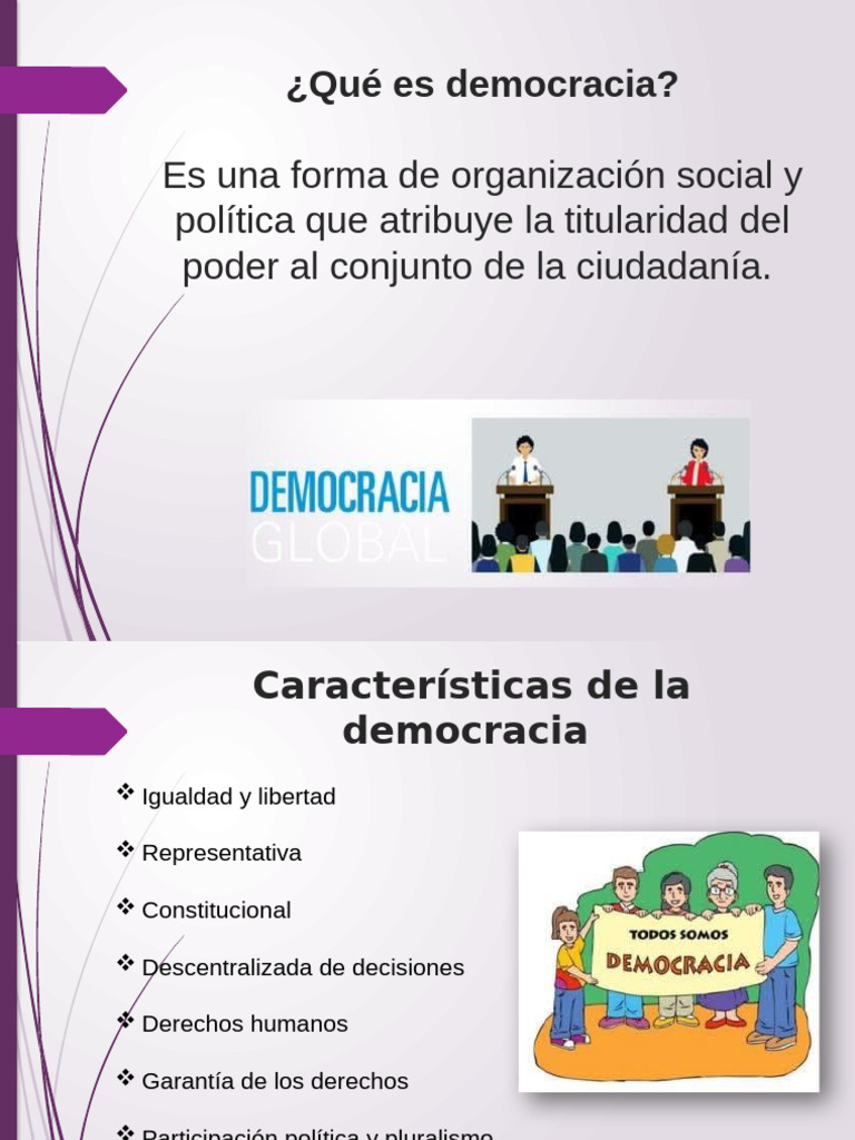 Características y Retos de la Democracia | PDF | Democracia ...