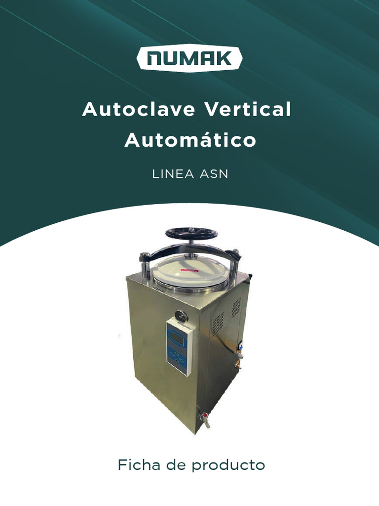 Autoclave Vertical Automático Numak ASN | PDF