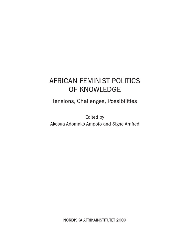 African Feminism | PDF | Feminism | Gender Studies