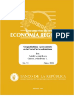 Geografia Fisica y Poblacional de La Region Caribe