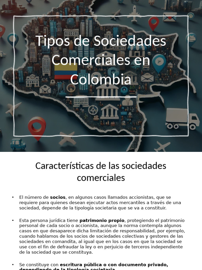Tipos de Sociedades Comerciales en Colombia | PDF | Sociedad de ...
