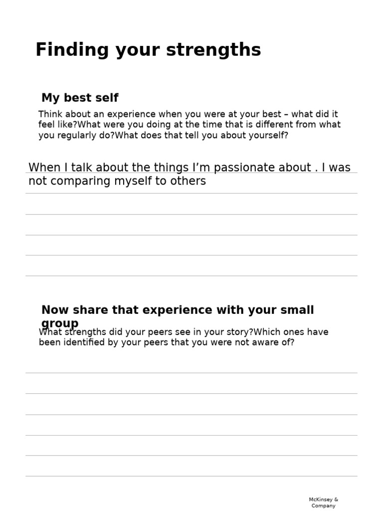 Handout - Strengths Based Development | PDF