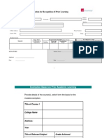 RPL Template Prior Formal Cases