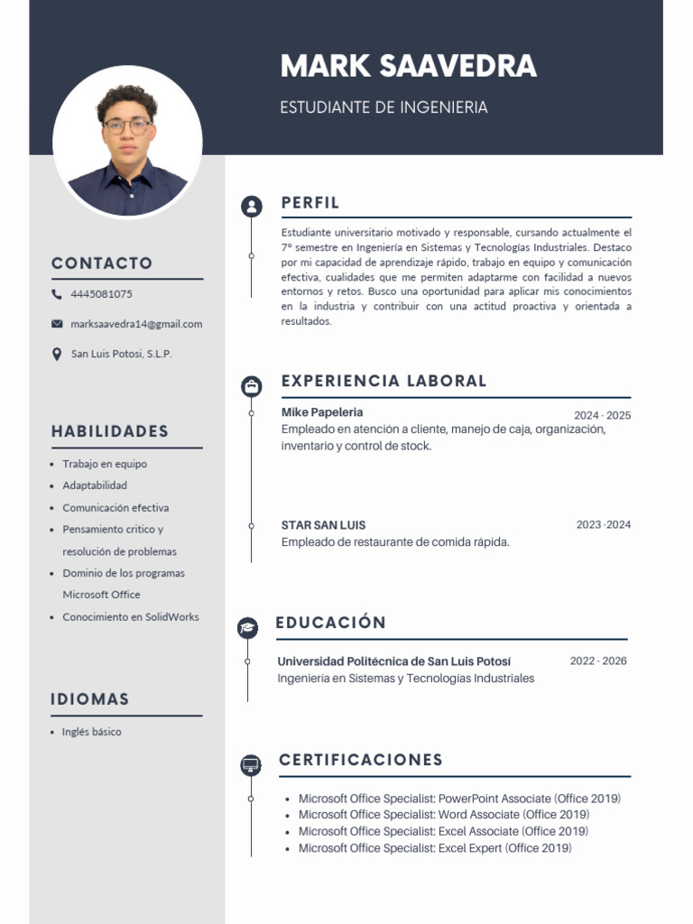 CV Mark Alan Saavedra Figueroa | PDF