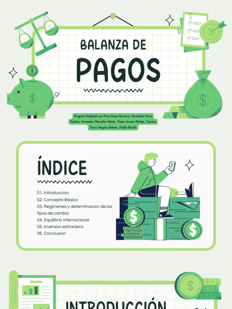 Balanza de Pagos: Conceptos y Factores | PDF | Balance de pagos ...