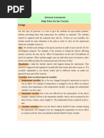 IB Biology Internal Assessment Guide