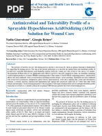 Microdacyn® Wound Care Overview | PDF | Wound | Biofilm