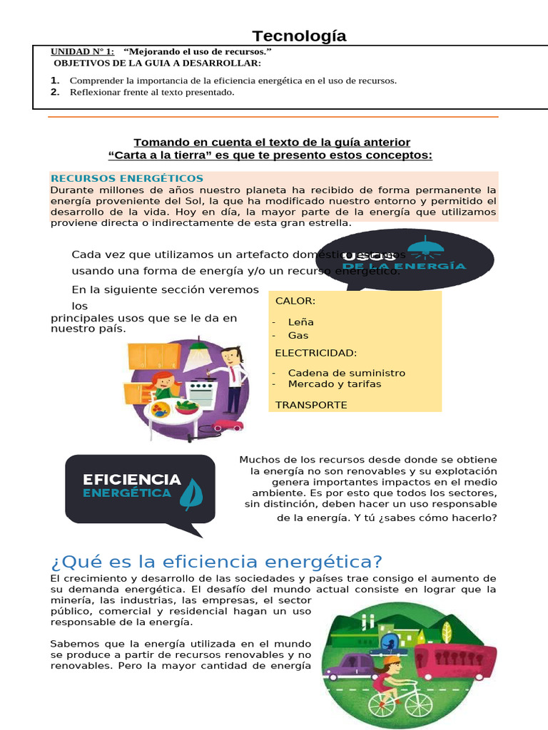 Eficiencia Energética y Uso Responsable | PDF | Uso eficiente de ...