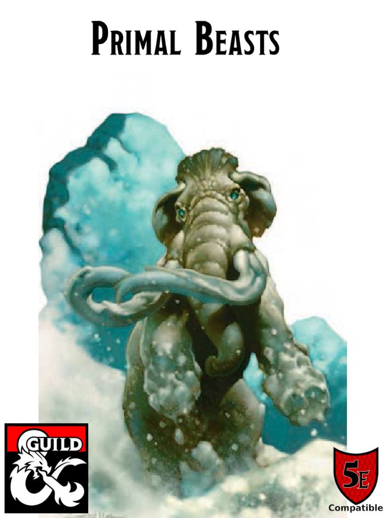 D&D 5E Primal Beasts Guide | PDF
