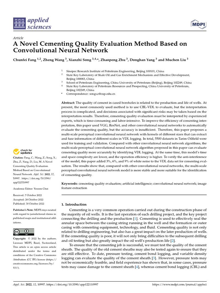 (2022) A Novel Cementing Quality Evaluation Method Based On ...
