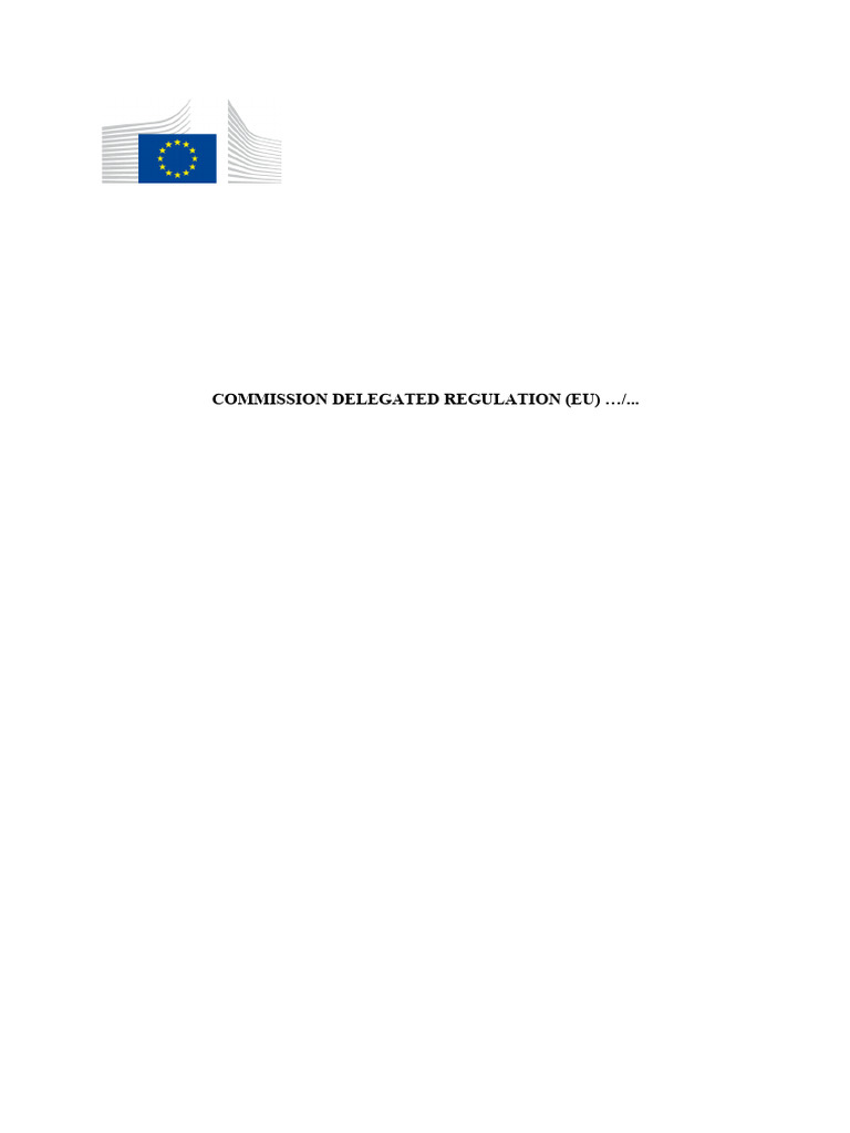 AA13 - ESRS Delegated Regulation - European Commission 2023 | PDF ...