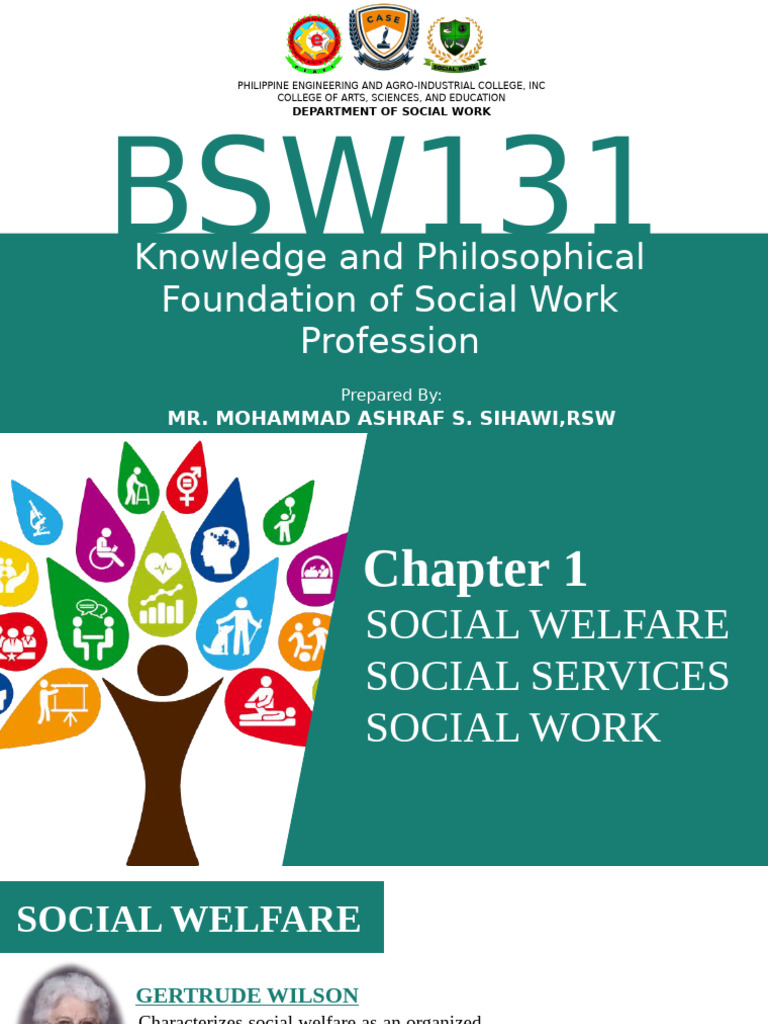 BSW131 Knowledge and Philosophical Foundation of Social Work Profession ...