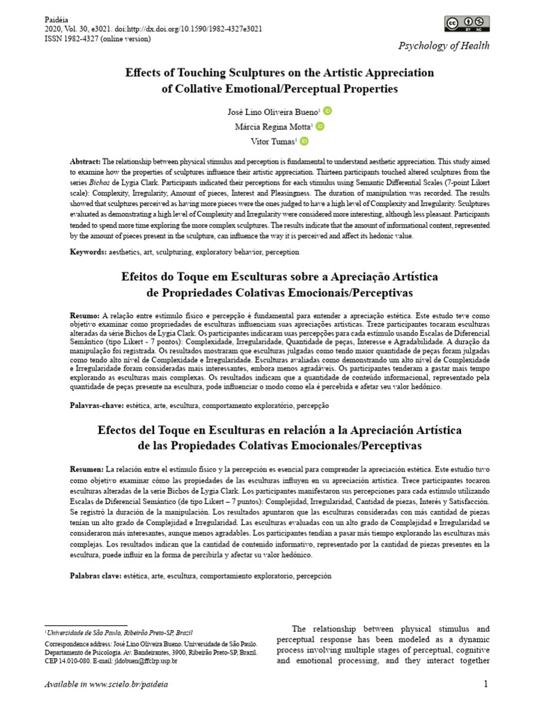 Bueno Motta Tumas 2019 CollativeProperties | PDF | Perception | Aesthetics
