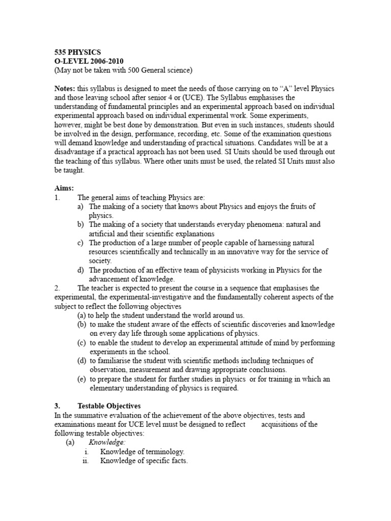 S4 Physics Notes-All Topics 2014 | PDF | Force | Waves
