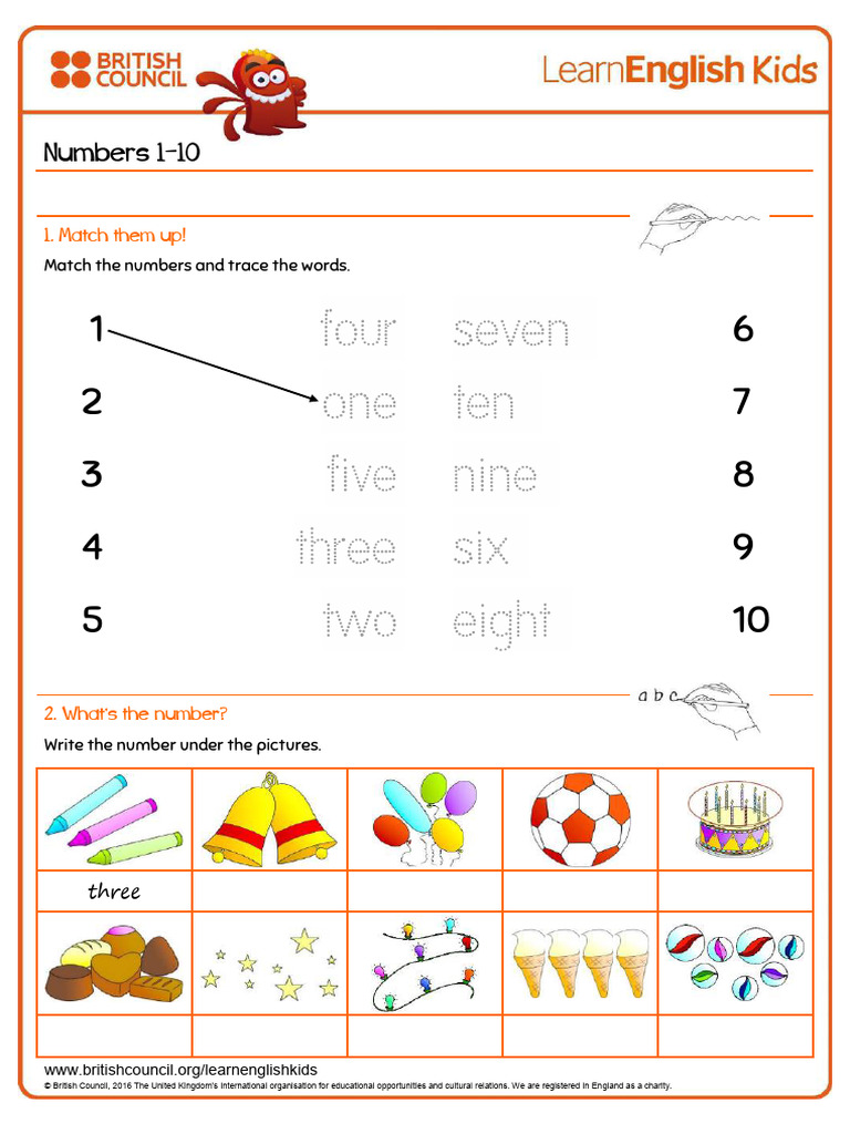 Numbers Author British Council | PDF