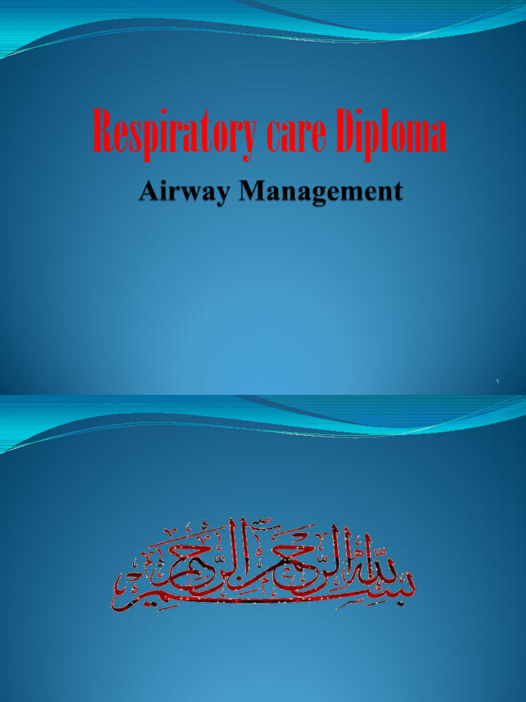 Basic Airway Management Techniques | PDF | Respiratory System ...