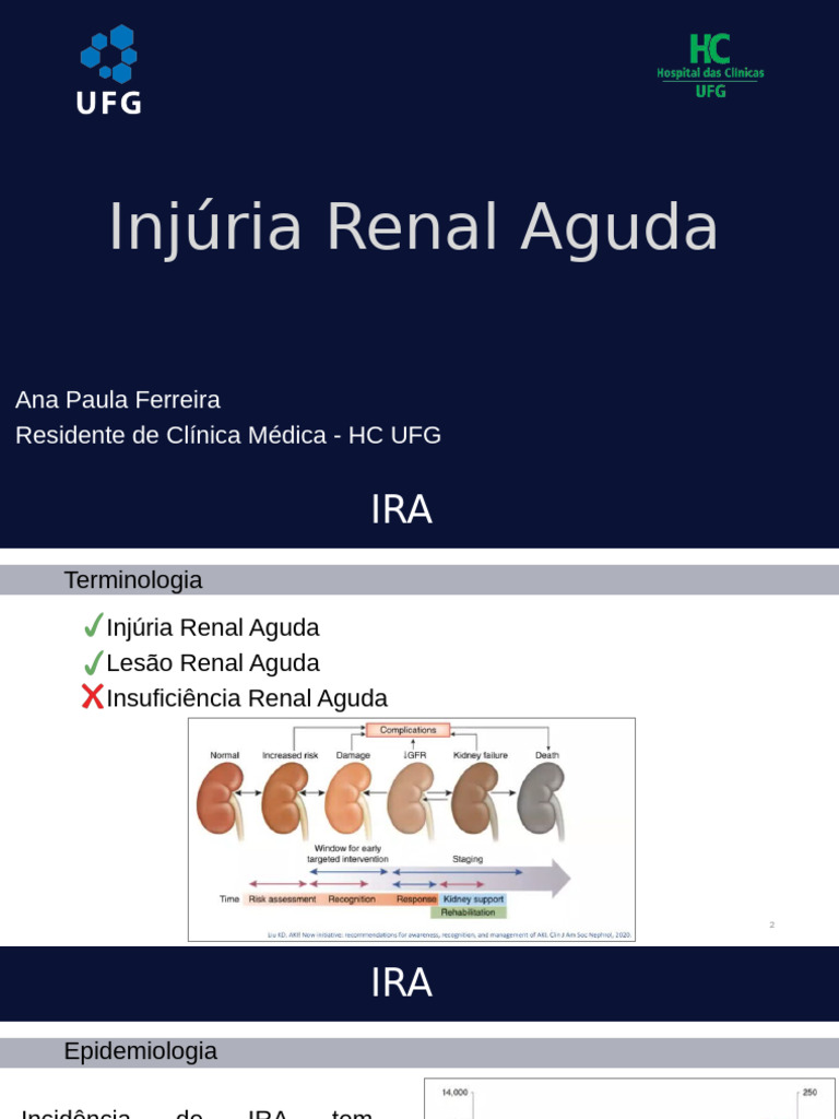 Injúria Renal Aguda: Causas e Manejo | PDF | Especialidades médicas ...