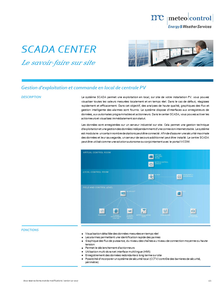Gestion locale SCADA pour centrales PV | PDF | Scada | Serveur ...