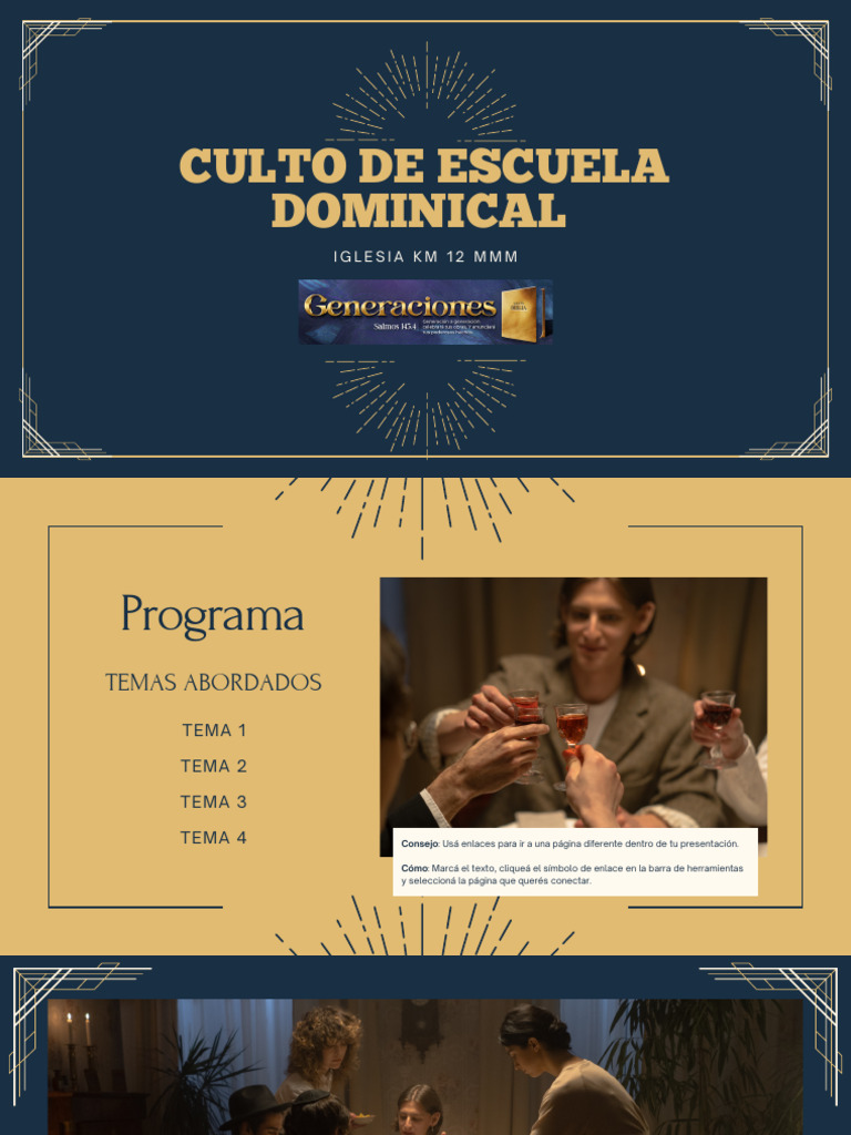 Culto de Escuela Dominical: Programa y Temas | PDF