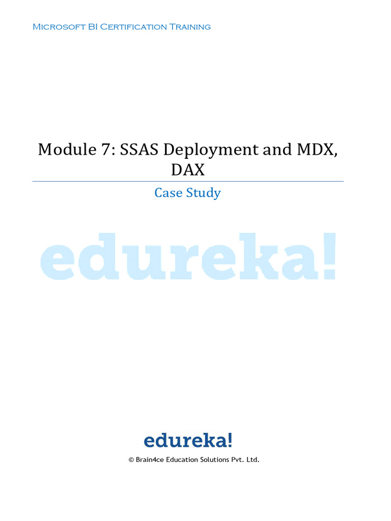MDX and DAX for Customer Order Analysis | PDF