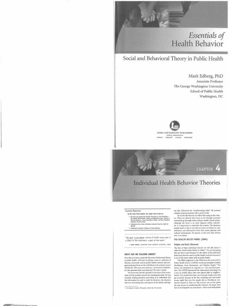 Mark Edberg Health Behavior Ya | PDF
