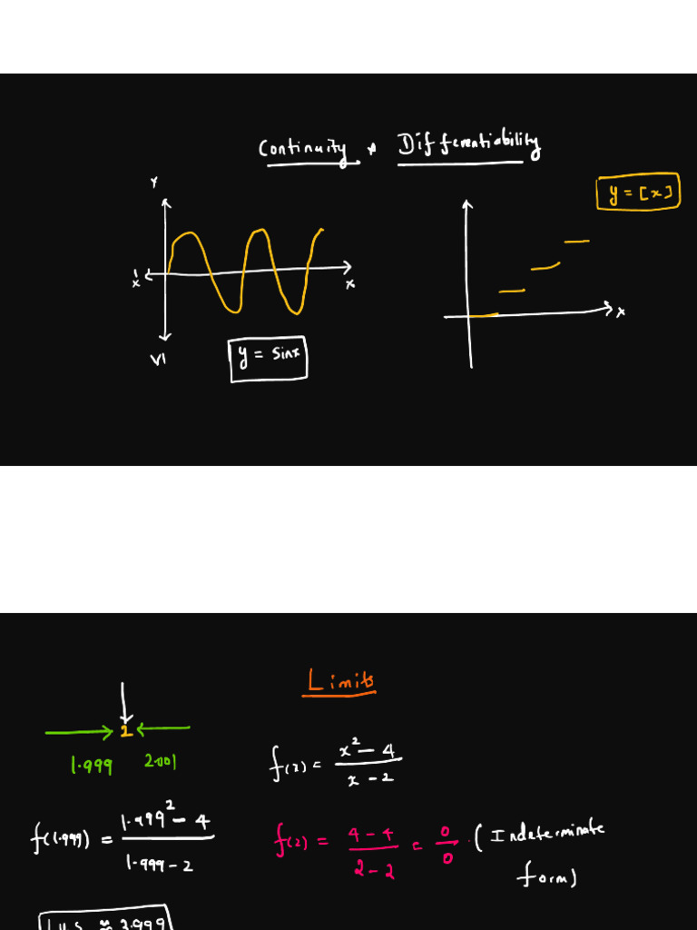 Continuity and Differentiability PDF | PDF