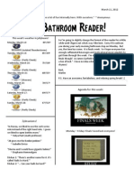 Bathroom Reader March 11