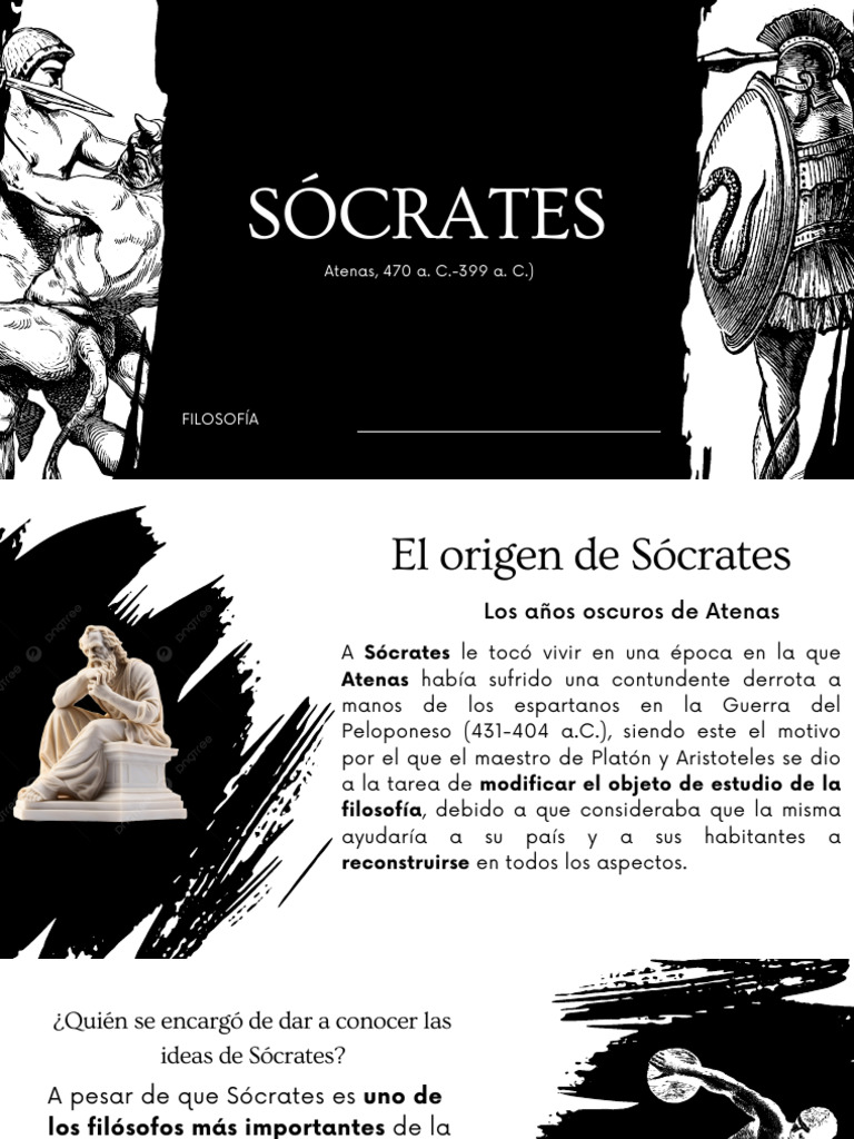 Sócrates: Filosofía y Mayéutica | PDF | Sócrates | Platón