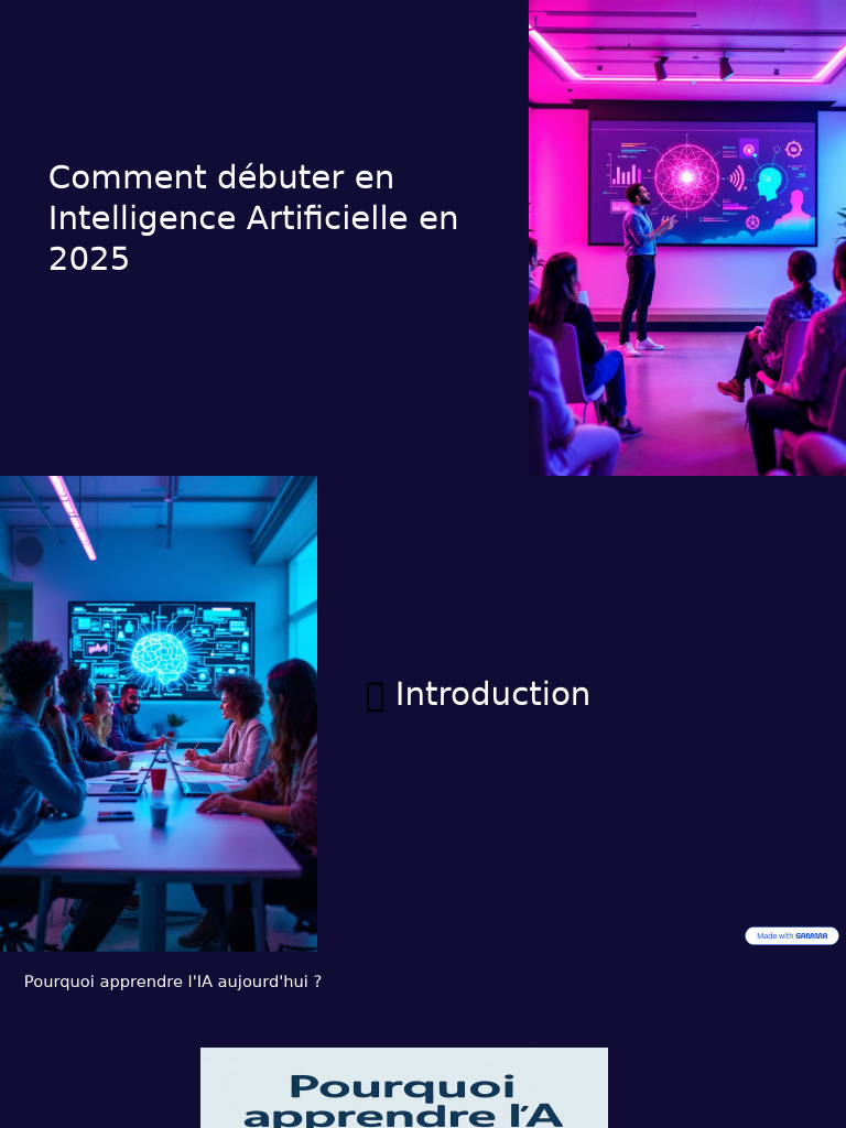 Débuter en IA : Guide pour 2025 | PDF | Intelligence artificielle ...