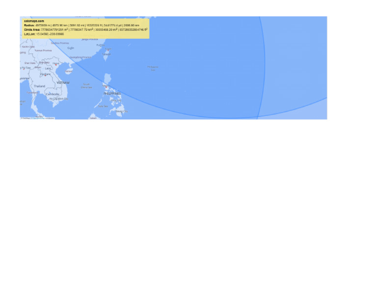 Map Radius Calculator | PDF