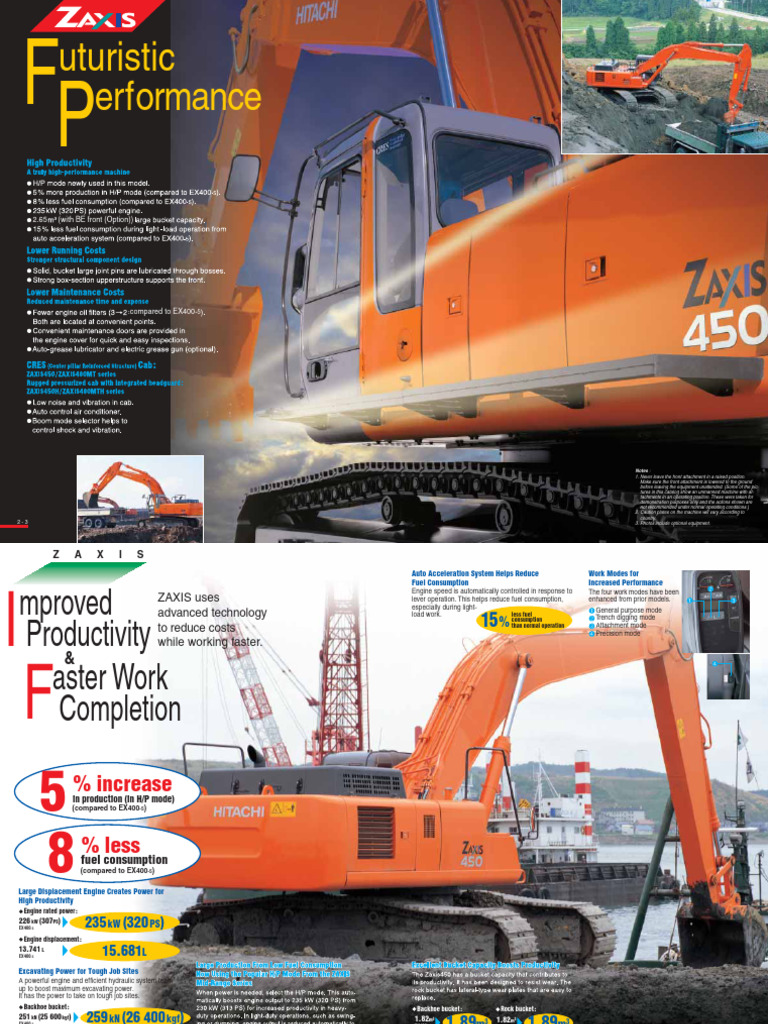 Hitachi ZX450 | PDF | Engines | Motor Oil