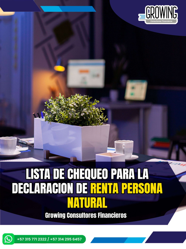 Lista de Chequeo para La Declaracion de Renta Persona Natural | PDF