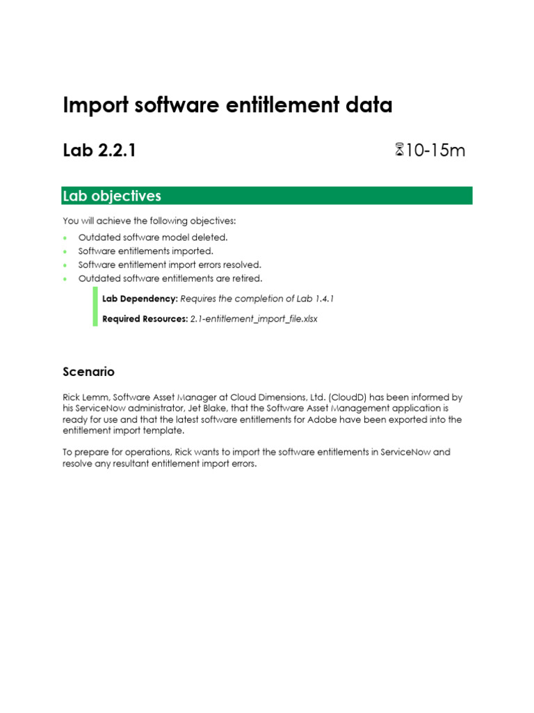 Importing Software Entitlements in ServiceNow | PDF | Spreadsheet ...