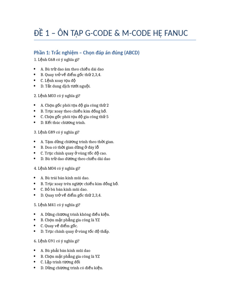 De 1 Gcode Mcode | PDF