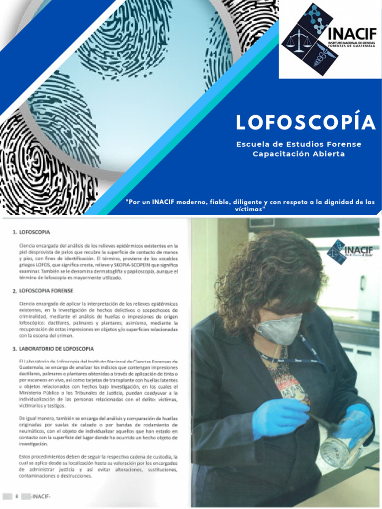 Capacitación en Lofoscopía Forense | PDF