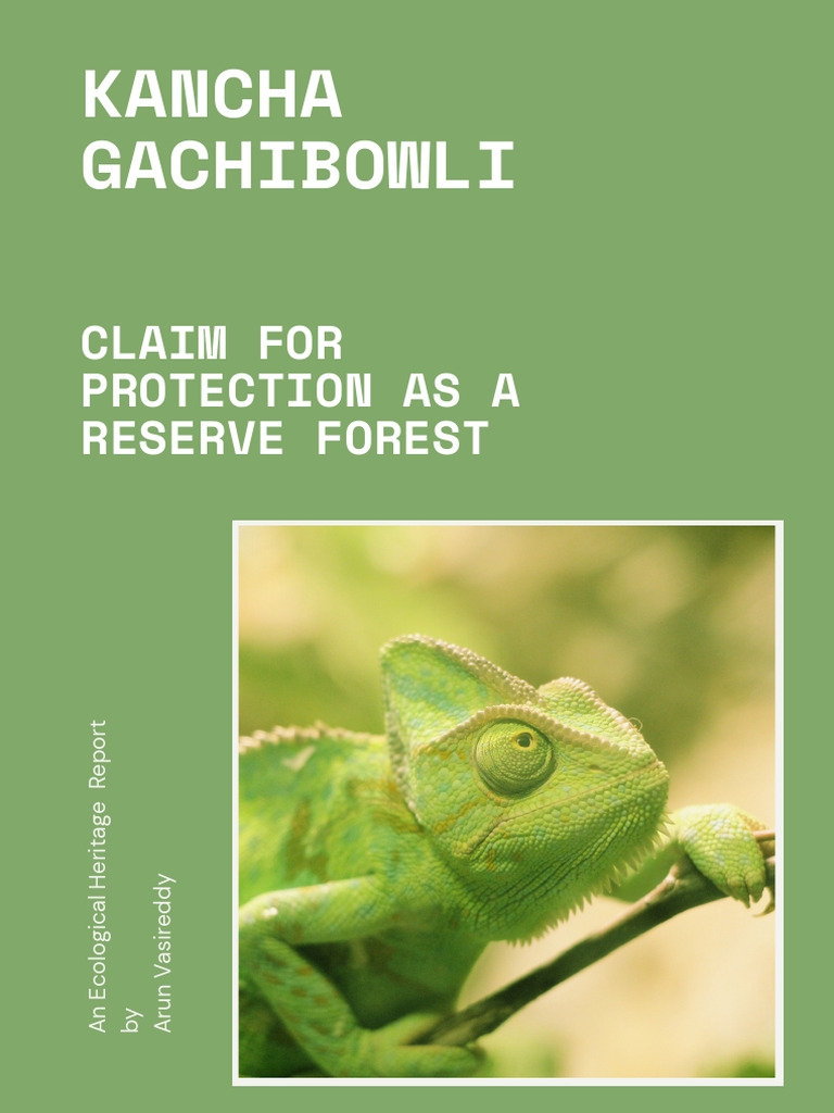 Kancha Gachchibowli First Draft | PDF | Trees | Forests