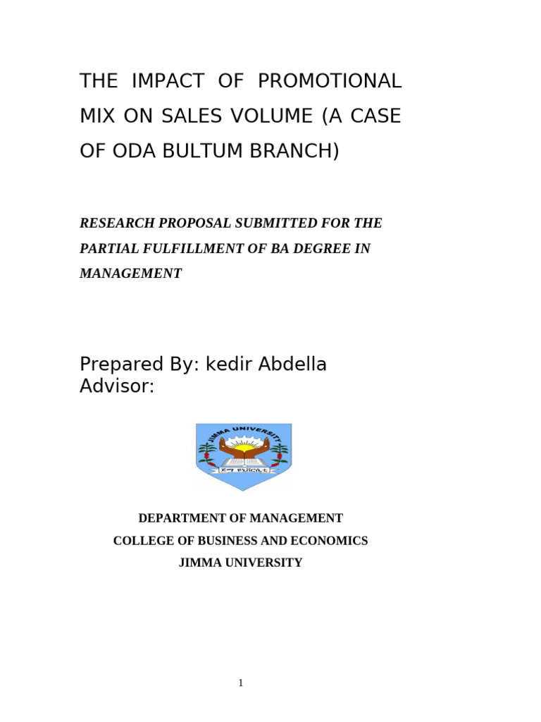 Promotional Mix Impact on Sales Volume | PDF | Marketing | Direct Marketing